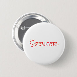 Monogram minimalist custom name  button