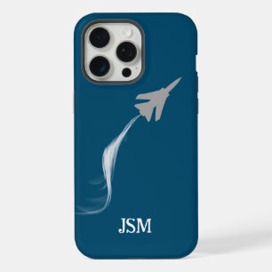 Monogram Minimalist,Modern,Pilot,Aviator,Flugzeug iPhone 15 Pro Max Hülle