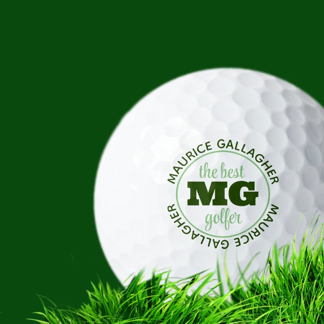 Monogram mit Monogramm bester Golfername Golfball (Von Creator hochgeladen)