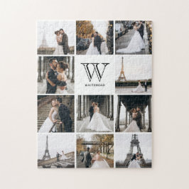 Monogram Modern 9 Foto Collage White