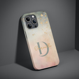 Monogram Modern Abstrakt Individuelle Name Stars P Case-Mate iPhone Hülle