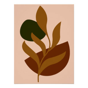 Monogram Modern Boho Poster