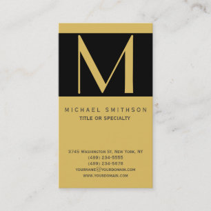 Monogram Modern Business Card Visitenkarte