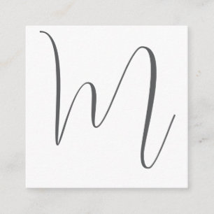 Monogram Modern Einfach Minimalistisch Schlicht Begleitkarte