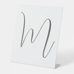 Monogram Modern Einfach Minimalistisch Schlicht Sockelschild