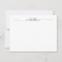 Monogram Modern Elegant Chic Script Name
