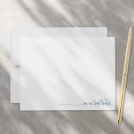 Monogram Modern Elegant Chic Script Name Mitteilungskarte<br><div class="desc">Monogram Modern Elegant Chic Script Name Calligraphy Note Card.</div>