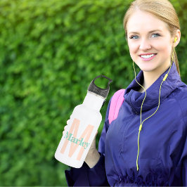 Monogram Modern Minimalistisch Bold Niedlich Initi Edelstahlflasche