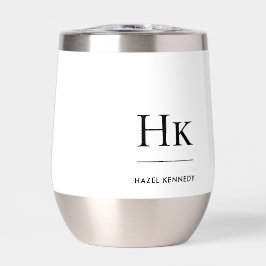 Monogram Modern Minimalistisch Chic Mit Monogramm 