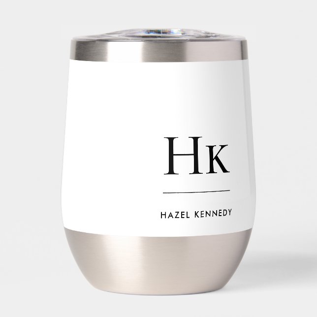 Monogram Modern Minimalistisch Chic Mit Monogramm  (Vorderseite)