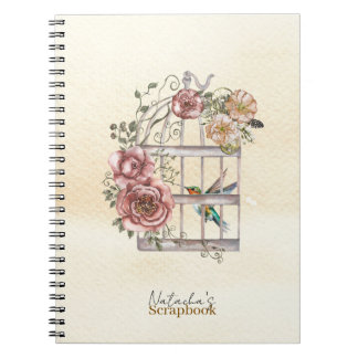 Monogram Modern pastel kraft paper Watercolor art Notizblock