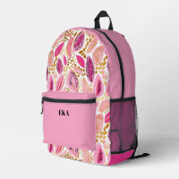 Monogram Modern Pink Gold Niedlich Girls School