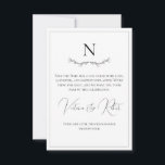 Monogram, modern Schwarz/Weiß Save The Date<br><div class="desc">Wunderschön entworfene Hochzeit Speichern Sie das Datum mit Ihrem Monogramm & handgezeichnete Blatt Akzent unter. Eine sehr einzigartige und andere Drehung zu einer Save the Date Karte. Fügen Sie alle Ihre Informationen in der schönen schriftlichen Hochzeitsbeschreibung hinzu, wenn Sie diese wünschen oder nutzen möchten. Geben Sie Ihr Datum ein. Beenden...</div>