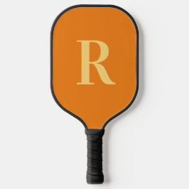 Monogram Modern Simple Orange Pickleball Schläger
