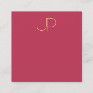 Monogram Moderne Berufliche Vorlage Elegant Quadratische Visitenkarte