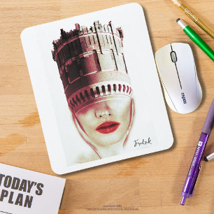 Monogram, moderne einzigartige Imaging Collage Art Mousepad