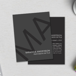 Monogram Moderne Fette Typografie Professionell  Flyer