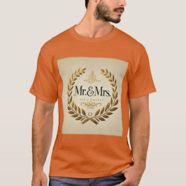 Monogram Mr. & Mrs Laurel Mens Tshirt