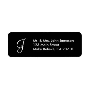 Monogram Mr. & Mrs. - Vorlage für das Black Addres