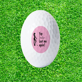 Monogram My Happiness Lady theme Golf Balls Golfball