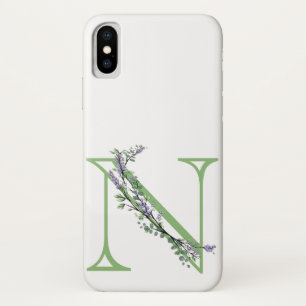 Monogram N Lavendel Eucalyptus Case-Mate iPhone Hülle