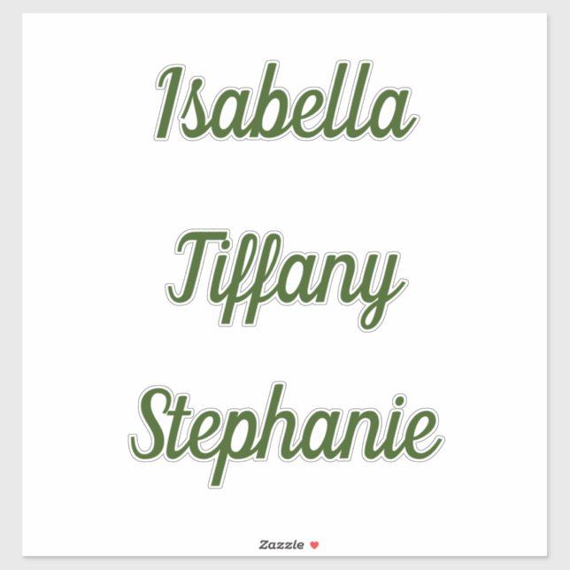 Monogram Name Forest Green Baby Shooting Geburtsta Aufkleber (Blatt)