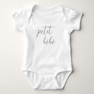 Monogram Name Little Baby Petit Bébé Text Strampler