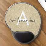 Monogram Name Mousepad für den Gold Sparkle Glitze<br><div class="desc">Monogram Mousepad für den Gold Sparkle Glitzer Monogram. Dieses Mousepad kann auf Ihren Vornamen angepasst werden. Bitte kontaktieren Sie den Designer,  um passende Artikel zu erhalten.</div>