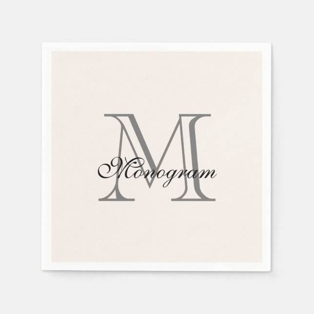Monogram Napkins Serviette (Vorderseite)