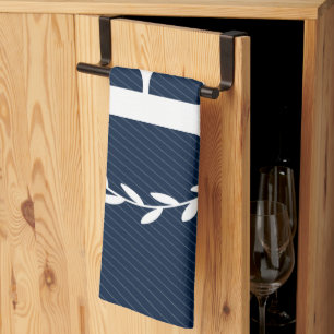 Monogram Navy Blue Kitetücher Geschirrtuch