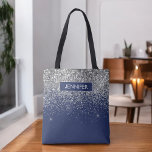 Monogram Navy Blue Silver Glam Glitzer Tasche<br><div class="desc">Fügen Sie Ihren eigenen Namen oder Monogram Silver und Navy Blue Imitat Glitzer und Sparkle Moderne und Elegant Luxury Chic Bag. Diese Tasche kann von Ärzten,  Krankenschwestern,  Haarstylisten,  Schönheitssalon,  Makeup-Künstler,  Massage und Wellness-Center,  Augenlasche,  Augenbrauen,  Gastgebern,  Kellnerinnen,  Gesundheits- und Medizinern und Unternehmen verwendet werden.</div>