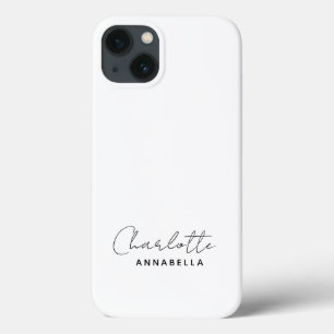 Monogram Neutral Modern Minimalist Stylish Case-Mate iPhone Hülle