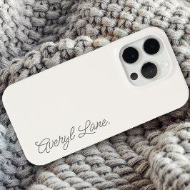 Monogram Neutral Moderne Minimalistisch Stylish Sc Case-Mate iPhone Hülle