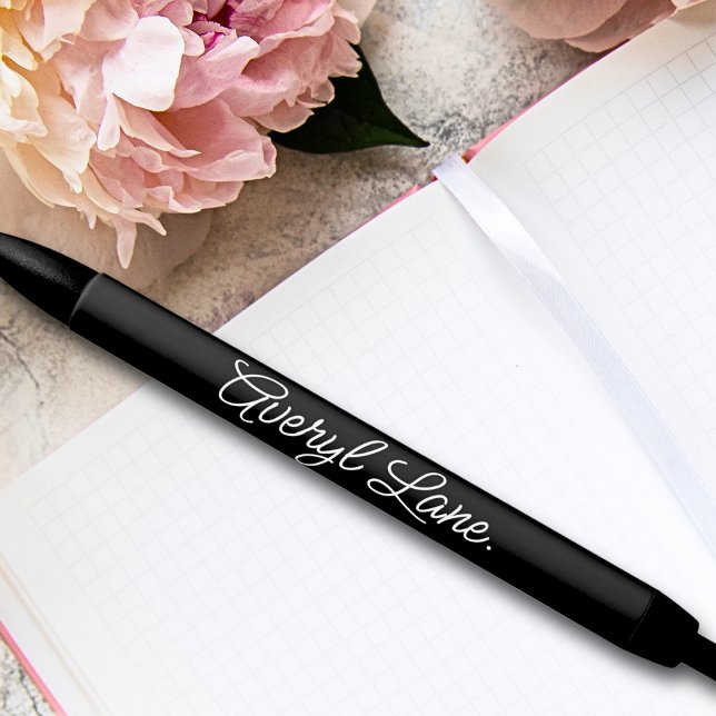 Monogram Neutral Moderne Minimalistisch Stylish Sc Kugelschreiber (Von Creator hochgeladen)