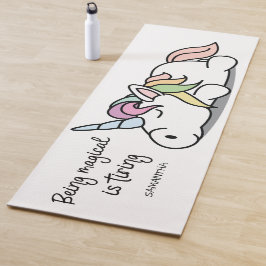 Monogram Niedlich Funny Unicorn Yogamatte