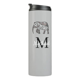 Monogram Niedlich Graphics Elephant Personalisiert Thermosbecher