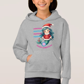 Monogram Niedlich Little Mermaid Celebrate Weihnac Hoodie