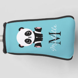 Monogram Niedlich Panda Personalisiert Bubble Gum  Golf Headcover