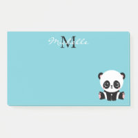 Monogram Niedlich Panda Personalisiert Bubble Gum 