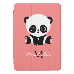 Monogram Niedlich Sitting Panda Personalisiert iPad Pro Cover