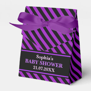 Monogram Niedlich Stripe Babydusche Geschenkschachtel