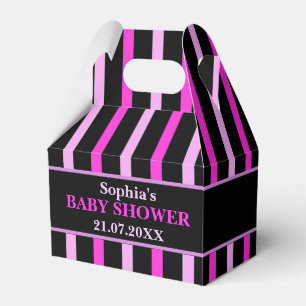 Monogram Niedlich Stripe Babydusche Geschenkschachtel