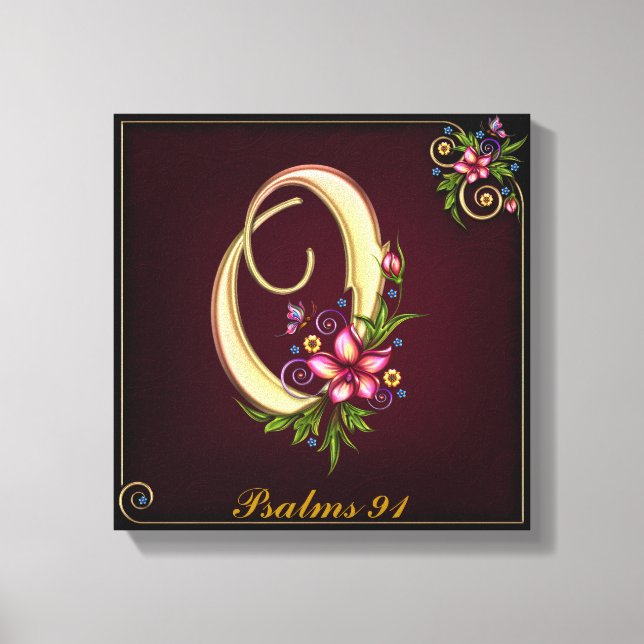 Monogram O Premium Wrapped Canvas (Gloss) Leinwanddruck (Vorderseite)