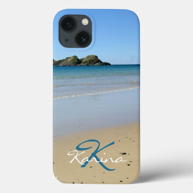 Monogram Ocean Beach Case-Mate iPhone 13 Fall Hülle (Rückseite)