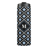 Monogram Oriental Blue Sakura Muster