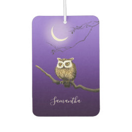 Monogram Owl Night Moonlight Blue Air Freshener Autolufterfrischer