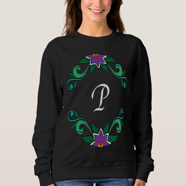 Monogram P  Dia de los Muertos inspired Sweatshirt (Vorderseite)