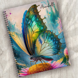Monogram Painted Butterfly Notizbuch