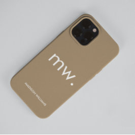 Monogram Pastel Elegant Feminine Minimalistisch Ca Case-Mate iPhone 14 Pro Max Hülle