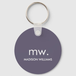 Monogram Pastel Elegant Stilvoll Moderne Minimalis Schlüsselanhänger